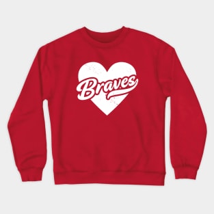 Vintage Braves School Spirit // High School Football Mascot // Go Braves Crewneck Sweatshirt